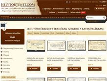 Tablet Screenshot of helytortenet.com